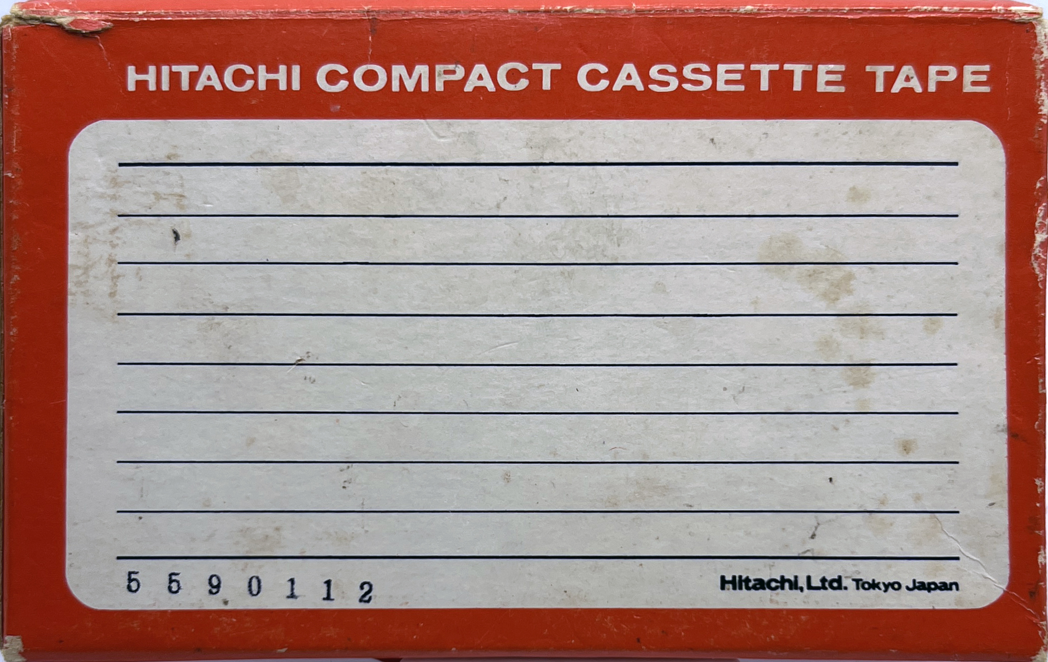 Compact Cassette Hitachi Demonstration Tape Japan