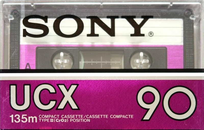 Compact Cassette Sony UCX 90 Type II Chrome 1982 North America