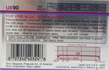 Compact Cassette Sony UX 90 Type II Chrome 1986 USA