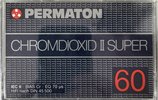 Compact Cassette Permaton Cromdioxid II Super 60 Type II Chrome 1983 Europe