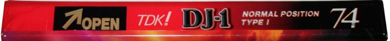 Compact Cassette TDK DJ1 Disc Jack 74 "DJ1-74N" Type I Normal 1996 Japan