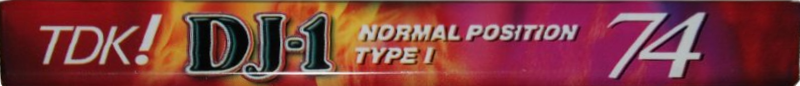 Compact Cassette TDK DJ1 Disc Jack 74 "DJ1-74N" Type I Normal 1996 Japan
