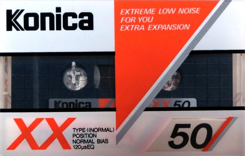Compact Cassette Konica XX 50 Type I Normal 1984 Japan