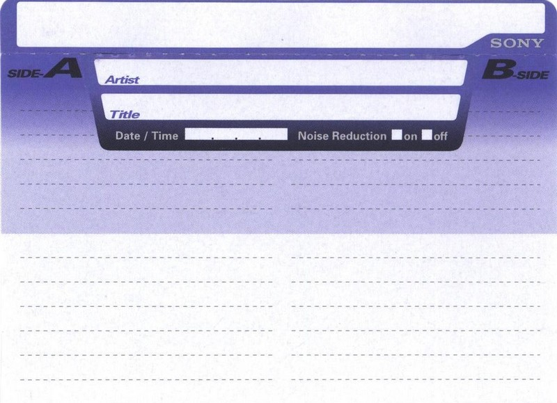 Compact Cassette Sony CDix II 80 "C-80CDX2E" Type II Chrome 1997 Japan