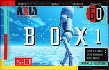 Compact Cassette AXIA Box 1 60 "BOX1C 60" Type I Normal 1997 Japan