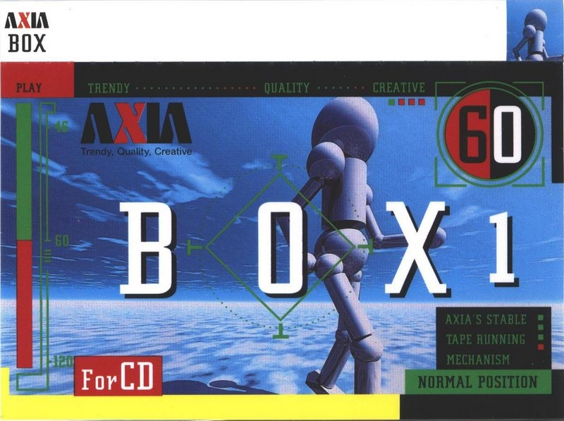 Compact Cassette AXIA Box 1 60 "BOX1C 60" Type I Normal 1997 Japan