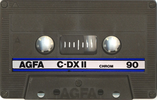 Compact Cassette AGFA C-DX II 90 Type II Chrome 1987 Europe