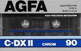 Compact Cassette AGFA C-DX II 90 Type II Chrome 1987 Europe