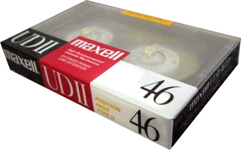 Compact Cassette Maxell UDII / UD2 46 Type II Chrome 1989 Japan