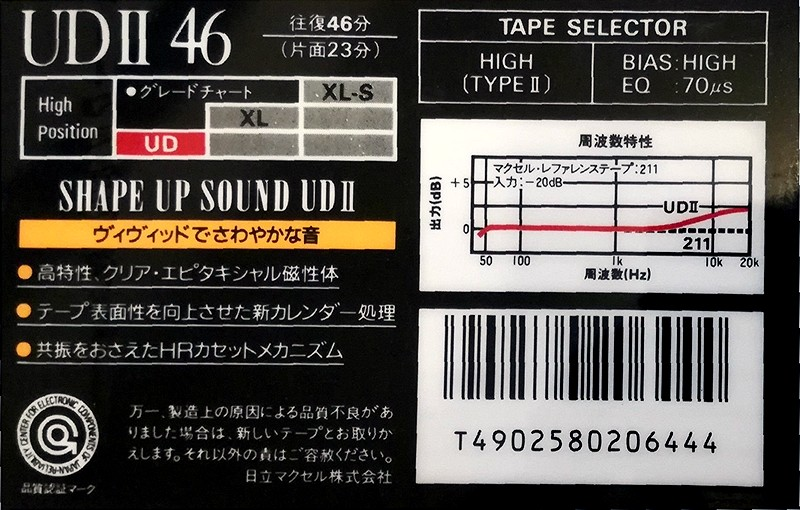 Compact Cassette: Maxell / Hitachi Maxell - UDII 46