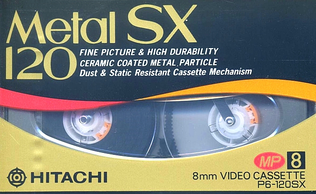 Video8, Hi8, Digital8 Hitachi 120 "Metal SX" Type IV Metal 1990 Japan