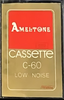 Compact Cassette Ameltone 60 Type I Normal 1974 Hong Kong