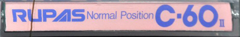 Compact Cassette Rupas C II 60 Type I Normal 1985 Japan