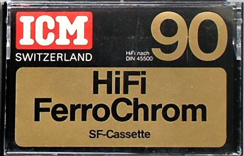 Compact Cassette ICM 90 Type III Ferro Chrome 1981 Europe