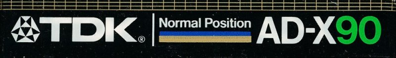 Compact Cassette TDK AD-X 90 Type I Normal 1982 Australia, Europe