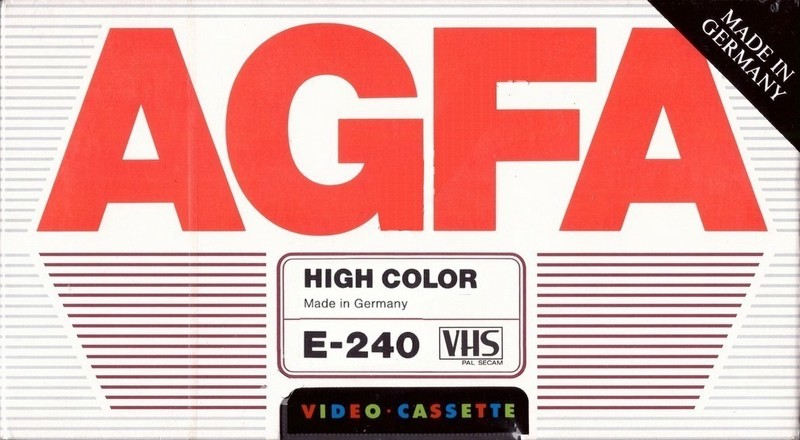 VHS, Video Home System: AGFA  - High Color 240