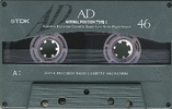 Compact Cassette TDK AD 64 "AD-64A" Type I Normal 1992 Japan