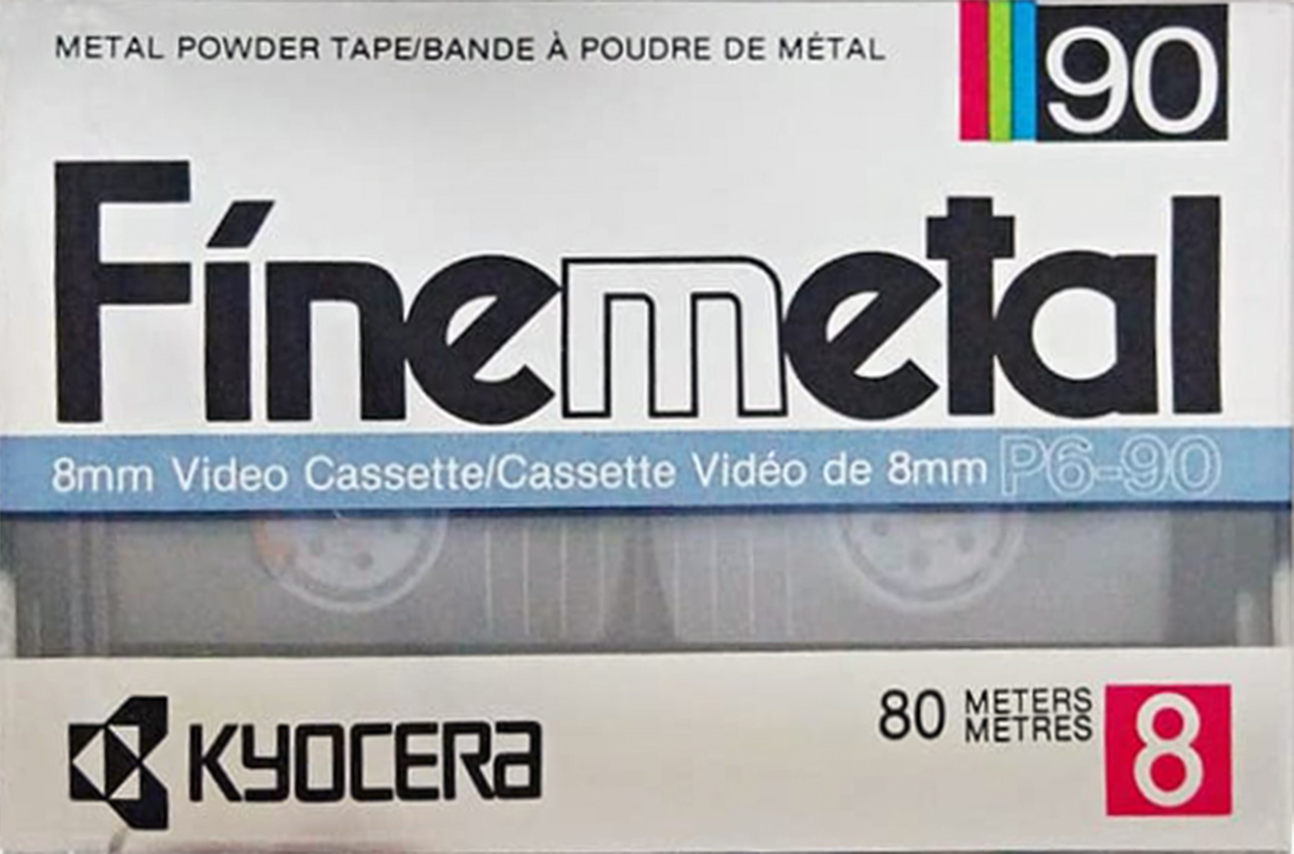 Video8, Hi8, Digital8 Kyocera Finemetal 90 Type IV Metal North America