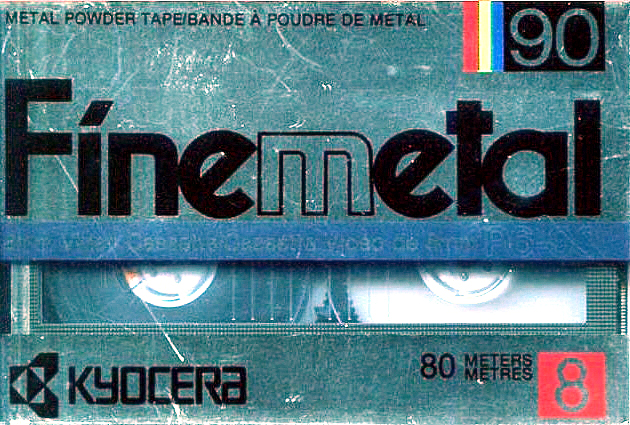 Video8, Hi8, Digital8 Kyocera 90 "Finemetal" Type IV Metal North America