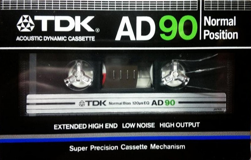 Compact Cassette TDK AD 90 Type I Normal 1982 Japan
