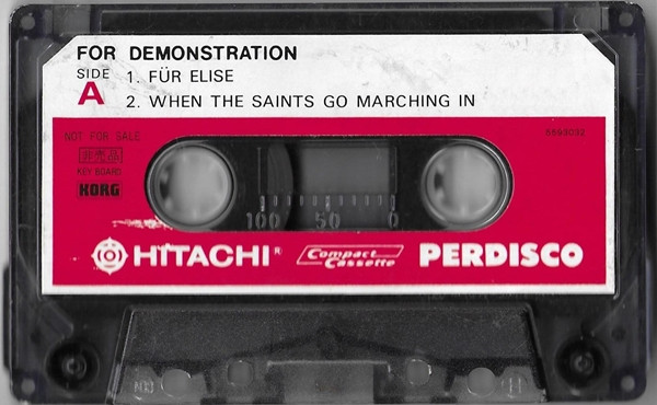Compact Cassette Hitachi "Perdisco" Demonstration Tape Japan