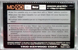 Compact Cassette Kenwood MD 90 Type IV Metal 1982 Worldwide