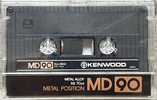 Compact Cassette Kenwood MD 90 Type IV Metal 1982 Worldwide