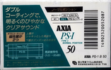 Compact Cassette AXIA PS-I / PS-1 50 "PS-1 B 50" Type I Normal 1991 Japan