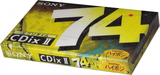 Compact Cassette Sony CDix II 74 "C-74CDX2C" Type II Chrome 1995 Japan