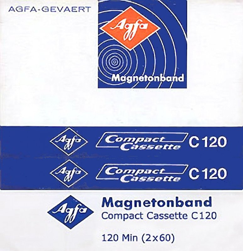 Compact Cassette AGFA 120 Type I Normal 1967 Germany