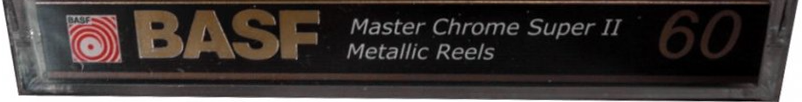 Compact Cassette BASF 60 "Master Chrome Super II" Type II Chrome Europe