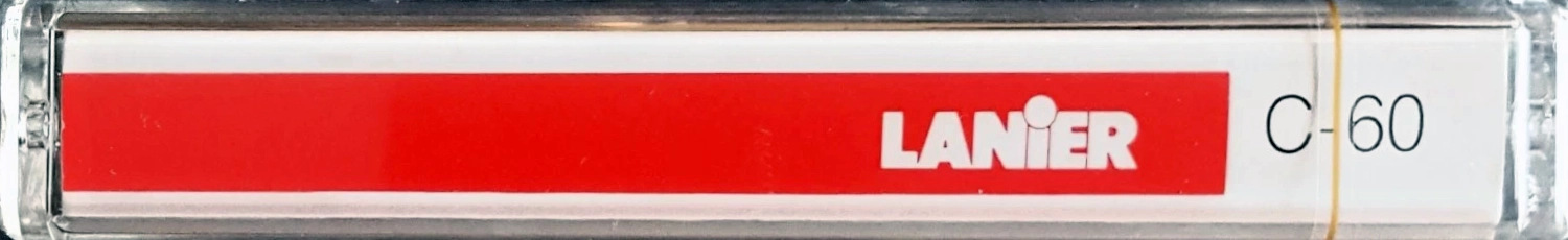 Compact Cassette Lanier 60 "Dictation tape-pak" Dictating Cassette 1988 USA