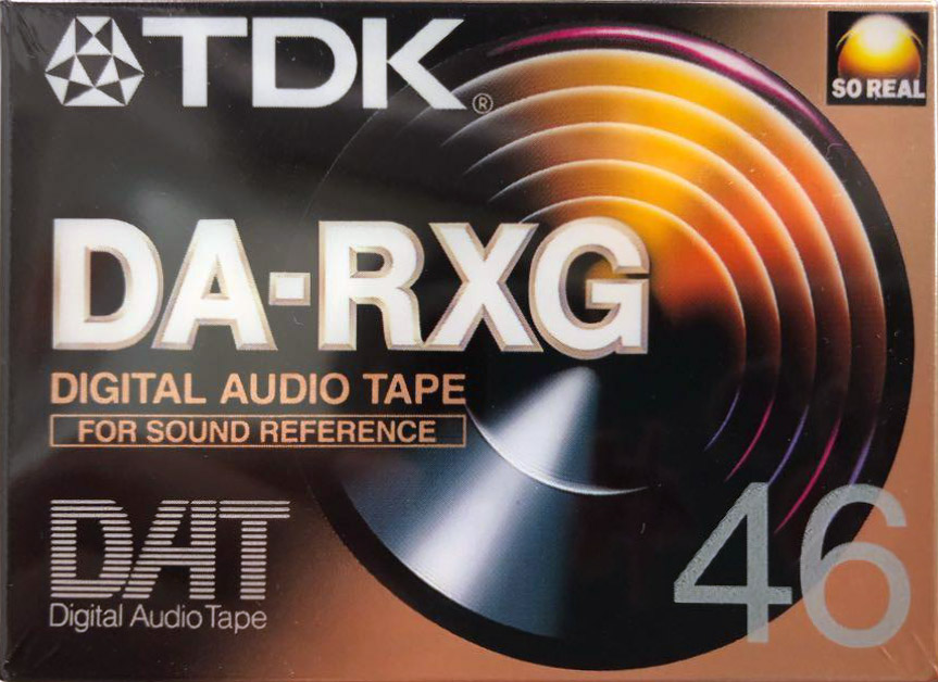 Digital Audio Tape TDK DA-RXG 46 "DA-RXG46EC" Type IV Metal 1996 Europe