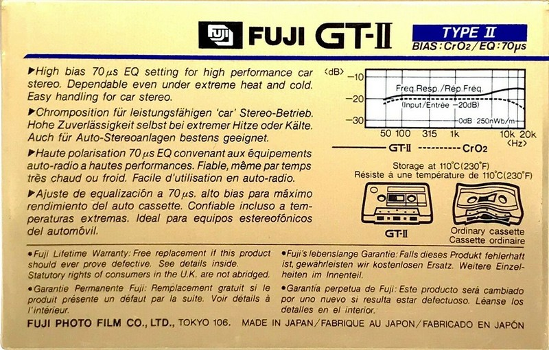 Compact Cassette: FUJI Fuji - GT-II 60