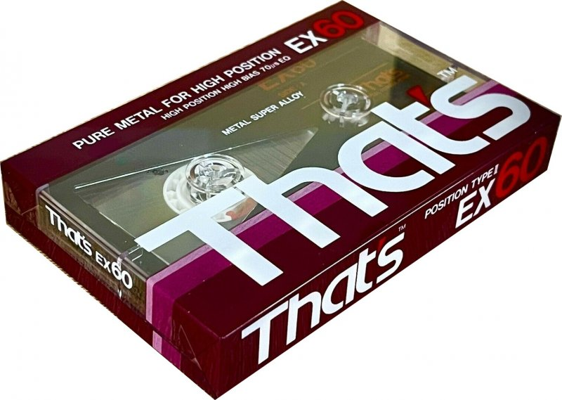 Compact Cassette Thats EX 60 Type II Chrome 1987 Europe