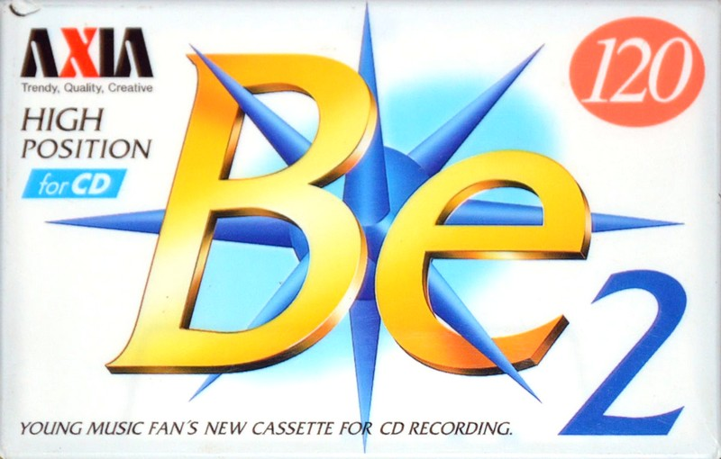 Compact Cassette AXIA Be 2 120 "BE2A 120" Type II Chrome 1996 Japan