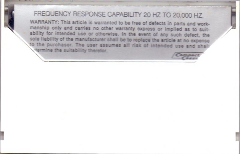 Compact Cassette Audio Magnetics Cobalt Energized 90 Type I Normal 1970 Unknown Country