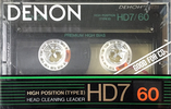 Compact Cassette Denon HD7 60 Type II Chrome 1988 Europe, USA