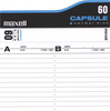 Compact Cassette Maxell Capsule 60 Type I Normal 1992 North America