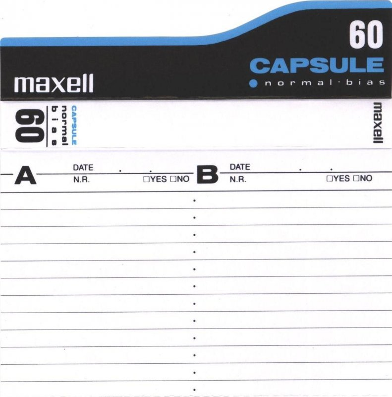 Compact Cassette: Maxell / Hitachi Maxell - Capsule 60