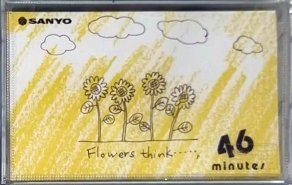 Compact Cassette Sanyo Flowers 46 "Flowers Think C-U46F(Y)" Type I Normal 1986 Japan