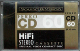 Compact Cassette Sound and Vision CD 60 Type I Normal 1979 Netherlands