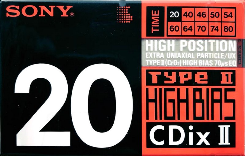 Compact Cassette: Sony  - CDix II 20