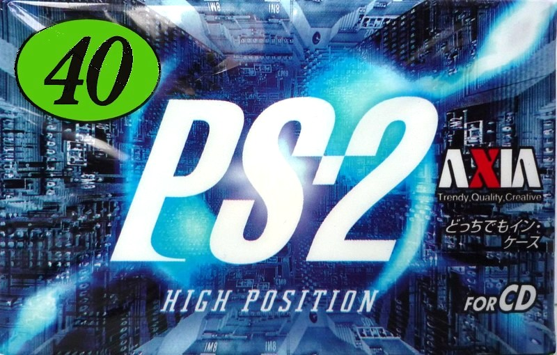 Compact Cassette AXIA PS-II / PS-2 40 "PS2J 40" Type II Chrome 1997 Japan