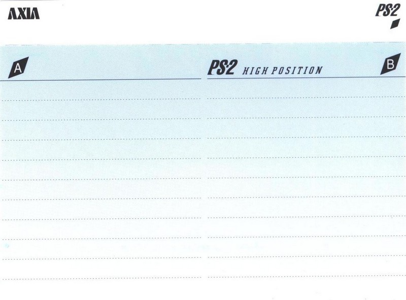 Compact Cassette AXIA PS-II / PS-2 40 "PS2J 40" Type II Chrome 1997 Japan