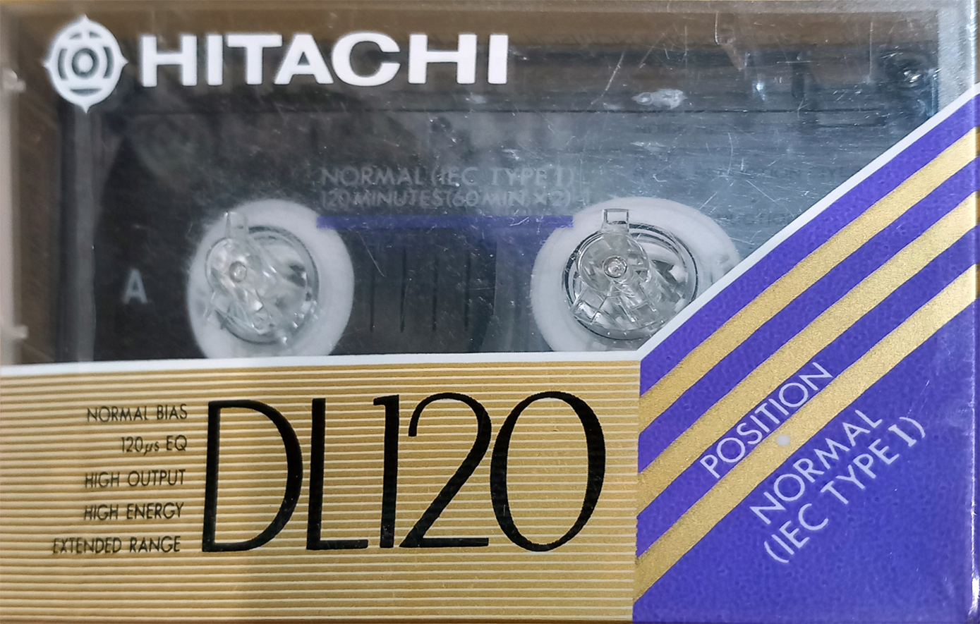 Compact Cassette Hitachi DL 120 Type I Normal 1992 North America