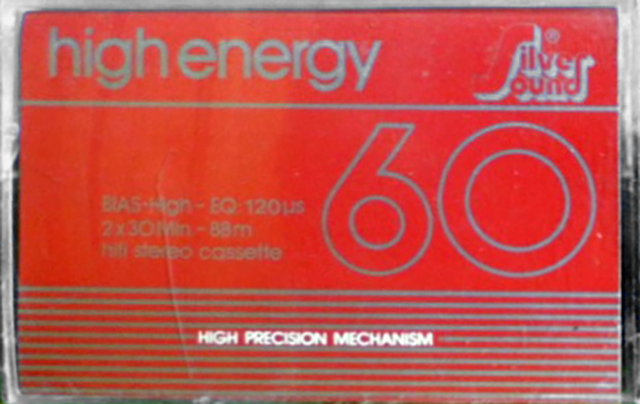 Compact Cassette Silver Sound High Energy 60 Type I Normal 1987 Germany
