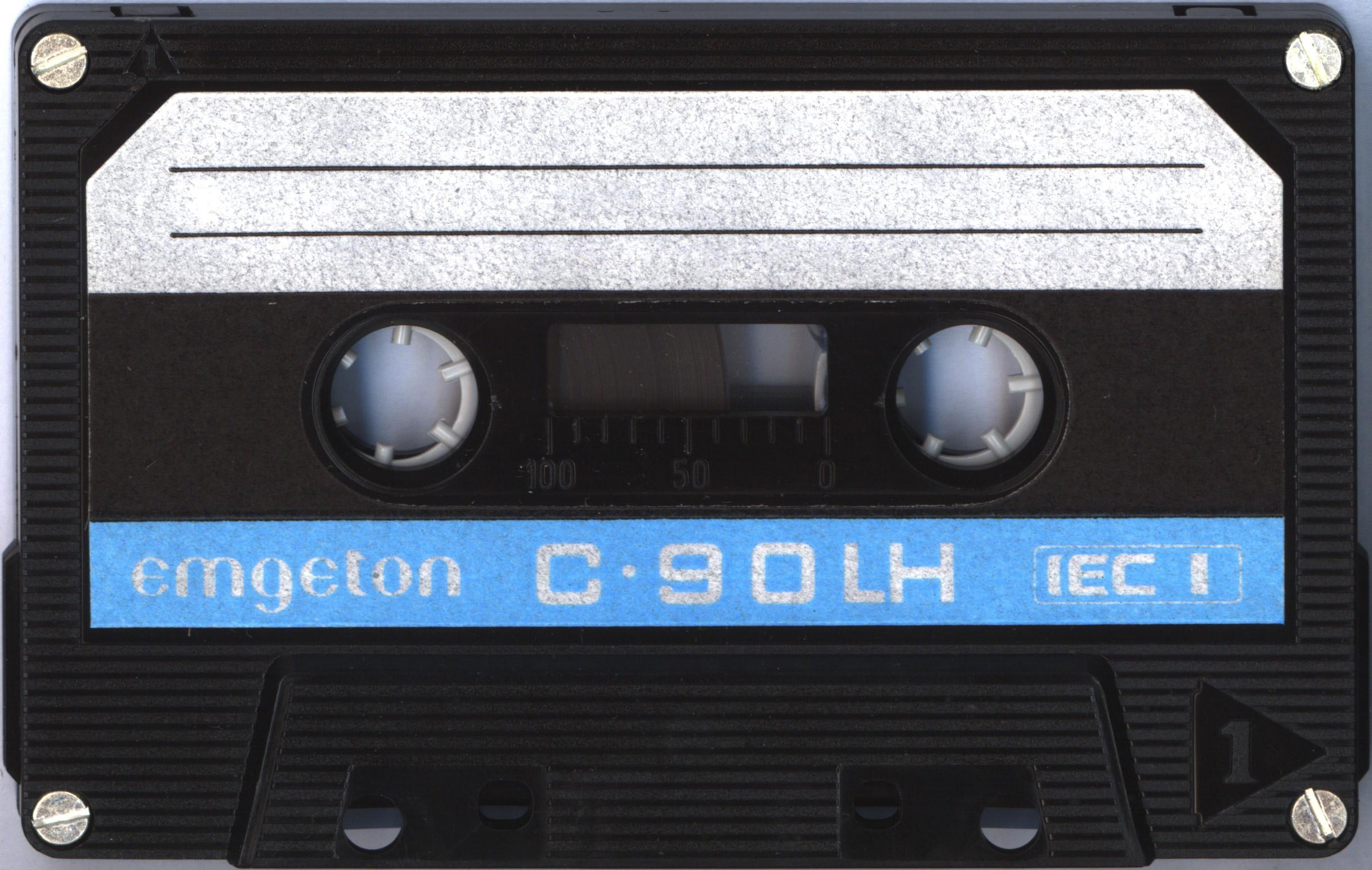 Compact Cassette Emgeton LH 60 Type I Normal 1987 Czechoslovakia