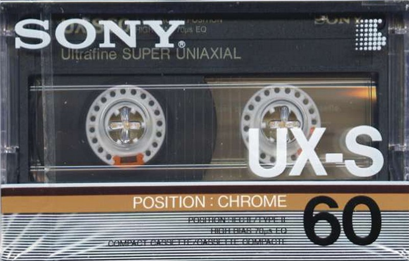 Compact Cassette Sony UX-S 60 Type II Chrome 1986 Europe