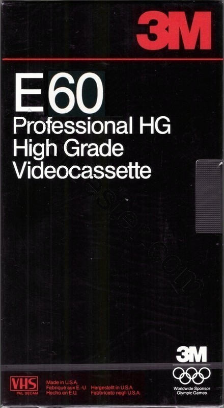 VHS, Video Home System: 3M  - E 60